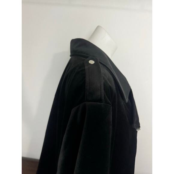 LC Lauren Conrad Black Velour Moto Jacket — Women’s Plus 4X, NWOT - Picture 4 of 10